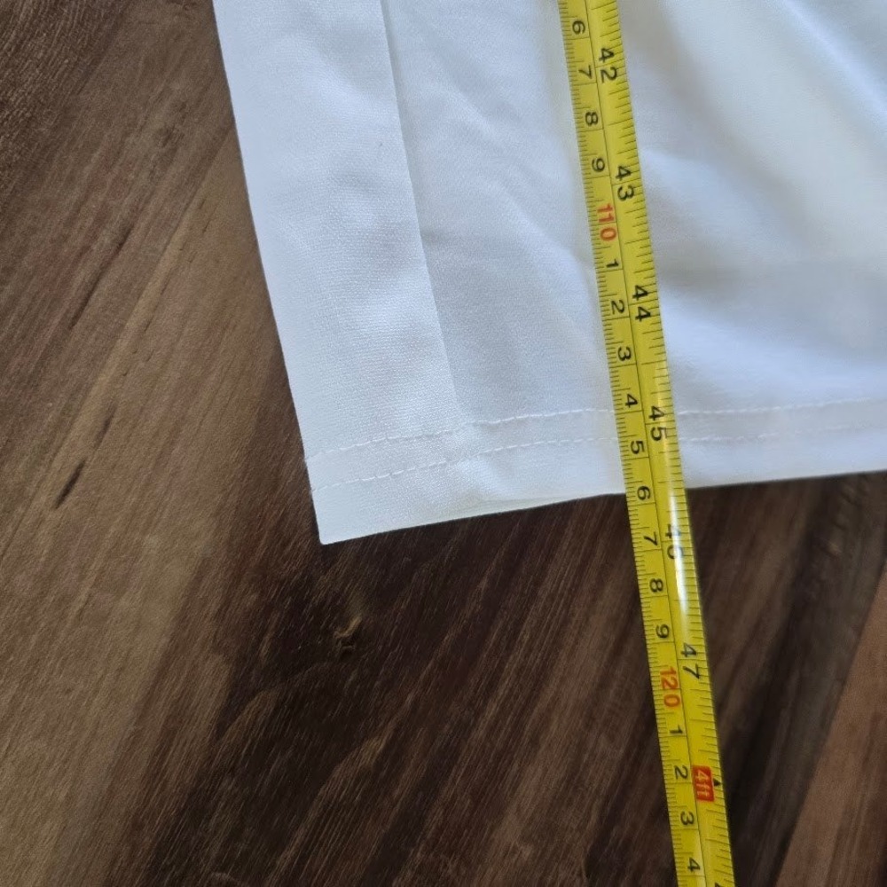 HTZMO Halter Maxi Dress Women Medium White Column Minimalist Sleek Old Money - Picture 9 of 13